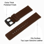 Genuine Leather Watch Band for Samsung Galaxy Watch - Image 6