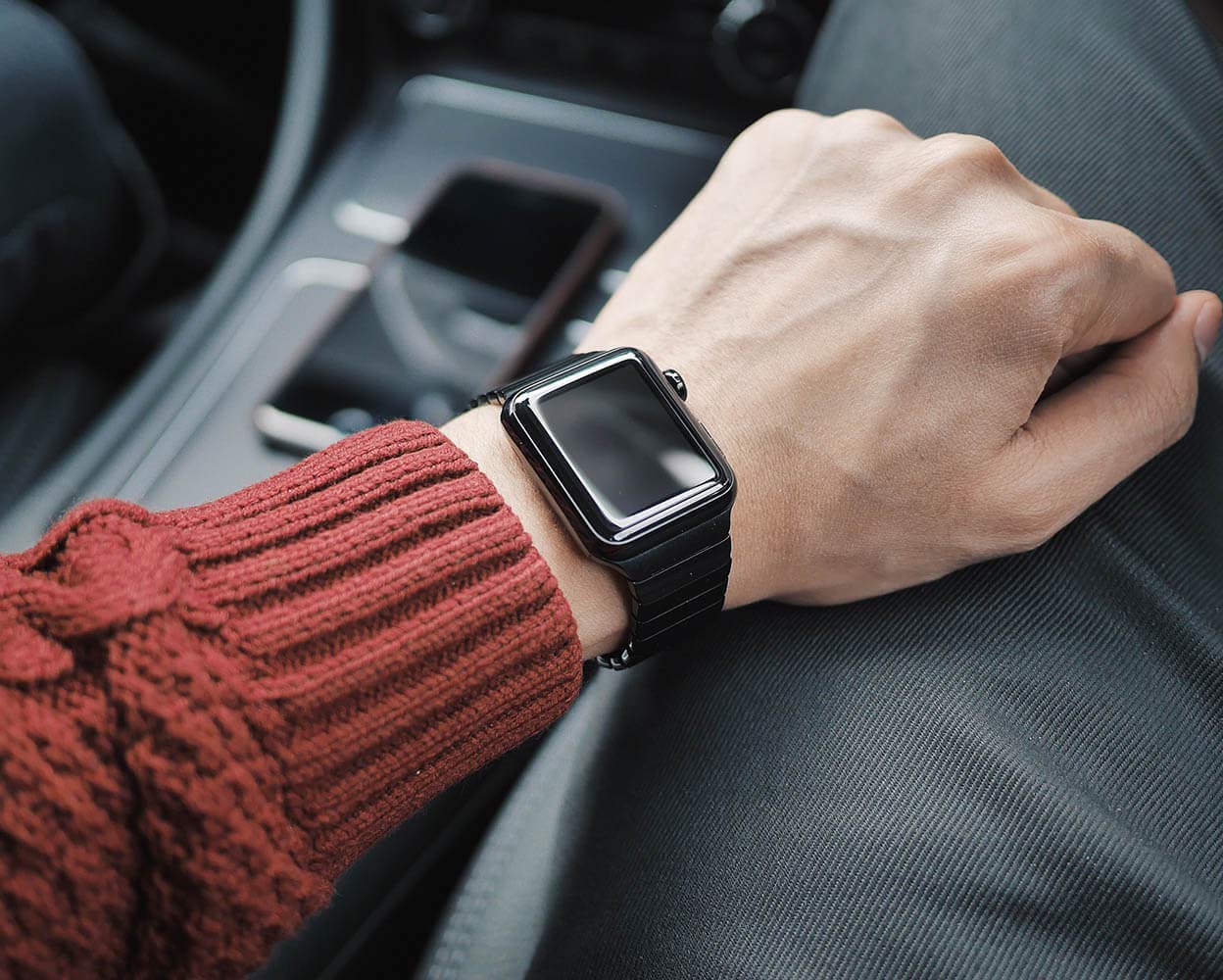 Stainless Steel Band for Apple Watch with Butterfly Buckle Stainless Steel Band for Apple Watch with Butterfly Buckle