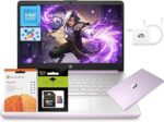 HP 14" Laptop, Quad-Core Processor(Beat i3), 4GB RAM 256GB Storage (128GB UFS+128GB SD Card), 1-Year Office 365 Copilot AI Wi-Fi 6 Win11 Computer for Business Work Creator Student Study W/Accessory - Image 3