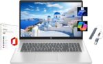 HP 2025 17.3" HD+ Laptop, with Free Lifetime Microsoft Office 2024, Intel Core i5-1334U, 12GB RAM, 512GB SSD, Intel Iris Xe Graphics, Windows 11 Pro, Natural Silver, with USB Hub - Image 2