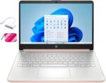 HP Student Laptop, Intel Processor N150(up to 3.6 GHz), 14 Inch LED Screen,8G RAM, 128GB Storange,One Year Office 365, Windows 11 Home,w/YYY Bundle,Rose Gold - Image 3