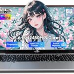 NIMO 15.6" FHD lPS-Business-Laptop, 8 Cores i5-12450H 16GB RAM 512GB SSD (Beat i7-11800H, Up to 4.4 GHz) 100W Type-C Fingerprint Backlit Keyboard WiFi-6, for Home and Student