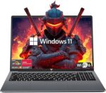 KAIGERR Gaming Laptop, Laptops with AMD Ryzen 4300U(Up to 3.7GHz), 16GB DDR4 512GB SSD Laptop Computer, 16.0inch Windοws 11 Laptop, 1920P FHD Display, WiFi 6, USB3.2, Type_C - Image 2