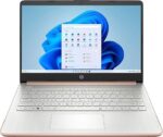 HP 14" HD (1366 x 768) Display Laptop, Intel Celeron N4120, 1.1GHz, 4GB Memory, 128GB eMMC, Windows 11 Home in S Mode, Rose Gold, 14-dq0762dx (Renewed) - Image 5