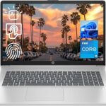 Newest HP 17t Laptop, 17.3" HD+ Touchscreen, Intel Core i5-1135G7 Processor 2.4GHz to 4.2GHz, 16GB RAM, 512GB PCIe SSD, Webcam, Wi-Fi 6, Backlit Keyboard, Windows 11 Home, Silver