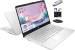 HP 14" Laptop 2025 Business Student Slim Computer, Lifetime MS Office, Copilot AI, Quad-Core Intel CPU, 16GB RAM, 628GB Storage (128GB UFS+500GB Ext), MarxsolAccessory, Wi-Fi 6, Win 11 Pro, Silver - Image 4