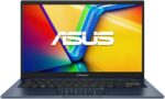 ASUS 2026 Vivobook 14" FHD Laptop 10-Core Intel Core i5-1334U Iris Xe Graphics 12GB DDR4 256GB NVMe SSD USB-C with DP WiFi AC BT Webcam HDMI1.4 Windows 11 Pro with RE USB