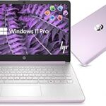 HP 14” Laptop Ultra-Portable Computer 2026 Student Business, MS Office, Copilot AI, Intel 4-Core CPU, 4GB RAM, 628GB Storage (128GB UFS+500GB Ext), Long Battery, MaxsolAccessory, Win 11 Pro, Lavender