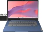 Lenovo Flagship Chromebook, 14'' FHD Touchscreen Slim Thin Light Laptop Computer, 8-Core MediaTek Kompanio 520 Processor, 4GB RAM, 64GB eMMC, WiFi 6,Chrome OS, Abyss Blue - Image 3