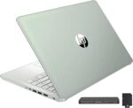 HP 14-inch Ultra Light Laptop W/1 Year Office 365&AI-Copilot, Intel Processor N150, 16GB RAM, 416GB Storage (128GB UFS + 288GB Docking Set), HD Camera, Long Battery Life, Wi-Fi 6, Win 11s, Green - Image 3
