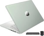 HP 14-inch Ultra Light Laptop W/1 Year Office 365&AI-Copilot, Intel Processor N150, 16GB RAM, 416GB Storage (128GB UFS + 288GB Docking Set), HD Camera, Long Battery Life, Wi-Fi 6, Win 11s, Green - Image 4