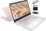 HP 14" Laptop 2025 Business Student Slim Computer, Lifetime MS Office, Copilot AI, Quad-Core Intel CPU, 16GB RAM, 628GB Storage (128GB UFS+500GB Ext), MarxsolAccessory, Wi-Fi 6, Win 11 Pro, Rose Gold - Image 5