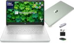 HP 14” Laptop Ultra-Portable Computer 2026 Student Business, MS Office, Copilot AI, Intel 4-Core CPU, 4GB RAM, 628GB Storage (128GB UFS+500GB Ext), Long Battery, MaxsolAccessory, Win 11 Pro, Green - Image 5