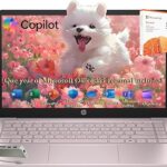 HP Laptop 2026 Edition with Copilot AI, 16GB RAM, 512GB SSD + 128GB UFS, Intel Processor, Long Battery Life, Lightweight, 1 Year Office 365, Windows 11 Home S for Students & Office, Type-C HUB, Pink