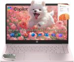 HP Laptop 2026 Edition with Copilot AI, 16GB RAM, 512GB SSD + 128GB UFS, Intel Processor, Long Battery Life, Lightweight, 1 Year Office 365, Windows 11 Home S for Students & Office, Type-C HUB, Pink - Image 4