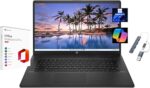HP 2025 17.3" HD+ Laptop, with Free Lifetime Microsoft Office 2024, Intel Core i5-1334U, 16GB RAM, 256GB SSD, Intel Iris Xe Graphics, Windows 11 Pro, Jet Black, with USB Hub - Image 2