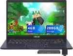 ASUS Vivobook Go 14" FHD Business Laptop, Intel Celeron N4500, 4GB RAM, 288GB Storage (128GB eMMC + 160GB Docking Station Set), Intel UHD Graphics, Number Pad, HD Webcam, Wi-Fi, Windows 11, Star Black - Image 5