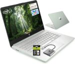 HP 14 Student-Laptop Back to School, Quad-Core Processor (Up to 3.6GHz) 8GB RAM 256GB Storage(128GB UFS + 128GB SD Card) Laptops for Student with 1-Year Office 365 Copilot AI Win11, Willow Green - Image 2