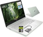 HP 14 Student-Laptop Back to School, Quad-Core Processor (Up to 3.6GHz) 8GB RAM 256GB Storage(128GB UFS + 128GB SD Card) Laptops for Student with 1-Year Office 365 Copilot AI Win11, Willow Green - Image 5