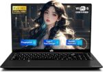 NIMO 15.6" IPS FHD-Student-Laptop, Intel Twin Lake N150 (4 Cores Up to 3.6GHz) with 2-Years-Warranty, 65W Type-C, Fingerprint, Backlit Keyboard, 53.58Wh Battery 4GB RAM 128GB SSD for Office and Home