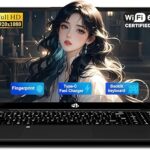 NIMO 15.6" IPS FHD-Student-Laptop, Intel Twin Lake N150 (4 Cores Up to 3.6GHz) with 2-Years-Warranty, 65W Type-C, Fingerprint, Backlit Keyboard, 53.58Wh Battery 4GB RAM 128GB SSD for Office and Home