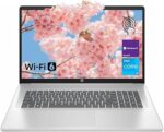 HP 17.3" Laptop for Home, Students, Business, Lifetime Office 365 for The Web, 17.3" Touchscreen, 8-Cores Intel CPU, w/Copilot, 8GB RAM, 128GB eMMC, Camera Privacy Shutter, Win11