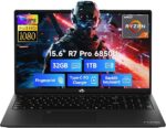 NIMO 15.6" Light-Gaming-Laptop, 8 Cores AMD Ryzen 7 Pro 6850U 32GB RAM 1TB SSD (Beat i7-1360P Up to 4.7GHz) Radeon 680M 100W Fast PD FHD Backlit Keyboard for Content Creators & Student 2-Yr Warranty - Image 2
