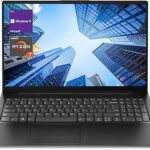 Lenovo V-Series V15 Business Laptop, 15.6" FHD Display, AMD Ryzen 7 7730U, 16GB RAM, 1TB SSD, Numeric Keypad, HDMI, RJ45, Webcam, Wi-Fi, Windows 11 Pro, Black