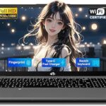 NIMO 15.6" IPS FHD-Student-Laptop, Intel Twin Lake N150 (4 Cores Up to 3.6GHz) with 2-Years-Warranty, 65W Type-C, Fingerprint, Backlit Keyboard, 53.58Wh Battery 4GB RAM 128GB SSD for Office