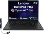 Lenovo Thinkpad P16s Mobile Workstation 16.0" 60Hz Touchscreen IPS 4K Display (AMD Ryzen AI 7 PRO 350, AMD Radeon 860M, 64GB DDR5, 1TB PCIe SSD, Backlit KB, Win 11 Pro) w/DKZ USB Port Expander
