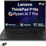 Lenovo Thinkpad P16s Mobile Workstation 16.0" 60Hz Touchscreen IPS 4K Display (AMD Ryzen AI 7 PRO 350, AMD Radeon 860M, 64GB DDR5, 1TB PCIe SSD, Backlit KB, Win 11 Pro) w/DKZ USB Port Expander