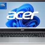 acer Aspire Go 15 AI Ready Laptop | 15.6" FHD (1920 x 1080) IPS Display | Intel Core 3 Processor N355 | Intel Graphics | 8GB DDR5 | 128GB UFS | Wi-Fi 6 | Windows 11 Home in S Mode | AG15-32P-39R2