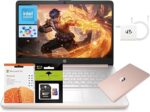 HP 14" Laptop, Quad-Core Processor(Beat i3), 4GB RAM 256GB Storage (128GB UFS+128GB SD Card), 1-Year Office 365 Copilot AI Wi-Fi 6 Win11 Computer for Business Work Student Study Creator W/Accessory - Image 2