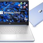 HP 14” Laptop Ultra-Portable Computer 2026 Student Business, MS Office, Copilot AI, Intel 4-Core CPU, 4GB RAM, 628GB Storage (128GB UFS+500GB Ext), Long Battery, MaxsolAccessory, Win 11 Pro, Sky Blue