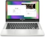 HP Chromebook 14 Laptop, Intel Celeron N4120, 4 GB RAM, 64 GB eMMC, 14" HD Display, Chrome OS, Thin Design, 4K Graphics, Long Battery Life, Ash Gray Keyboard (14a-na0226nr, 2022, Mineral Silver) - Image 3