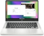 HP Chromebook 14 Laptop, Intel Celeron N4120, 4 GB RAM, 64 GB eMMC, 14" HD Display, Chrome OS, Thin Design, 4K Graphics, Long Battery Life, Ash Gray Keyboard (14a-na0226nr, 2022, Mineral Silver) - Image 5