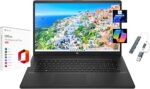 HP 2025 17.3" HD+ Laptop, with Free Lifetime Microsoft Office 2024, Intel Core i5-1334U, 16GB RAM, 1TB SSD, Intel Iris Xe Graphics, Windows 11 Pro, Jet Black, with USB Hub - Image 3