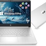 HP 14” Laptop Ultra-Portable Computer 2026 Student Business, MS Office, Copilot AI, Intel 4-Core CPU, 4GB RAM, 628GB Storage (128GB UFS+500GB Ext), Long Battery, MaxsolAccessory, Win 11 Pro, Silver