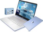HP 14” Ultra Light Thin Laptop Computer 2026 Premium, MS Office, Copilot AI, 4-Core Intel CPU, 4GB DDR5 RAM, 628GB Storage (128GB UFS+500GB Ext), Long Battery, MarxsolAccessory, Win 11 Pro, Sky Blue - Image 3