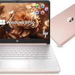 HP 14” Laptop Ultra-Portable Computer 2026 Student Business, MS Office, Copilot AI, Intel 4-Core CPU, 4GB RAM, 628GB Storage (128GB UFS+500GB Ext), Long Battery, MaxsolAccessory, Win 11 Pro, Rose Gold