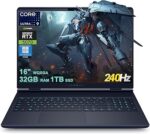 Dell Alienware 16X Aurora Gaming AI Laptop 16" WQXGA 240Hz (100% DCI-P3) Intel 24-core Ultra 9 275HX 32GB RAM 1TB SSD GeForce RTX 5070 (Up to 798 AI Tops) Thunderbolt Win11Pro
