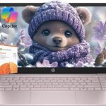 HP Ultrabook Laptop with Copilot AI • Microsoft 365 • 16GB RAM • 256GB SSD + 128GB Storage • Intel 4-Core CPU • WiFi 6 • Windows 11 • 2026 Edition