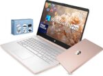 HP 14” Ultra Light Thin Laptop Computer 2026 Premium, MS Office, Copilot AI, 4-Core Intel CPU, 4GB DDR5 RAM, 628GB Storage (128GB UFS+500GB Ext), Long Battery, MarxsolAccessory, Win 11 Pro, Rose Gold - Image 5