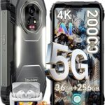 Blackview XPLORE 2 Gemini AI 5G Rugged Phone with Projector, Dimensity 8300 Android 15 6.73" 3.2K AMOLED 20000mAh/120W 36GB+256GB T-Mobile, 50MP+20MP Night Vision, 467LM Dual Camp Lights WiFi6E IP69K