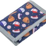 Kids Wallet for Boys Teen, Little Boys Wallet for Kids Ages 4-5-6-7-8-9-10-12, Baseball Sports Youth Wallets w/Zipper Coin Pocket, Tri Fold Child Childrens Wallet for Christmas Birthday Gift