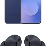 Samsung Galaxy S25 FE 256GB Unlocked AI Smartphone, Navy w/ Galaxy Buds 3 FE True Wireless Bluetooth Earbuds, Black