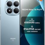 XIAOMI Redmi Note 15 Pro 5G Ai (Compatible with Tmobile Mint Tello & Global) (256GB + 8GB) NFC 6.83" 120Hz 200MP Pro AI Camera Model 25080RABDG Unlocked Dual Sim Liberado (Glacier Blue)