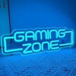 Gaming Zone Neon Sign,Game Zone Neon Sign for Teens Gamer Room Decor，Gaming Light Neon Sign for Gaming Wall Decor，Led Neon Gaming Sign for Gamer Gifts Boys