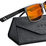 ANYLUV Blue Light Blocking Glasses Men Computer Gaming Glasses Lightweight Al-Mg Metal Anti Eyestrain Eye Protection
