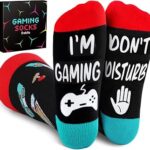 Bebila Fathers Day Dad Gifts for Husband Grandpa Father Mothers Day Socks from Daughter Son Wife Gamer Gifts Funny Socks